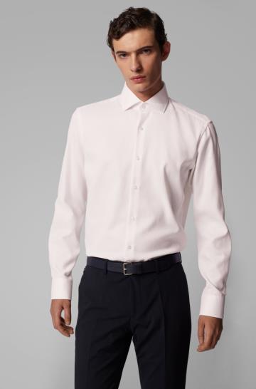 Koszula BOSS Regular Fit Głęboka Różowe Męskie (Pl66630)